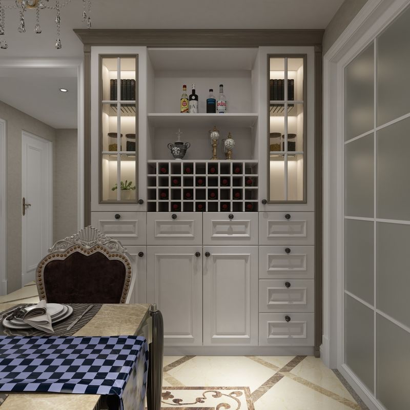 Cor personalizada Mobiliário moderno Wine Bar Cabinet para decoração de sala de estar Mobiliário