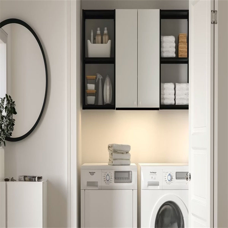 Simples YALIG Moderno 1200 Large Cabinet de Lavagem de Madeira para máquina de lavar roupa em MDF