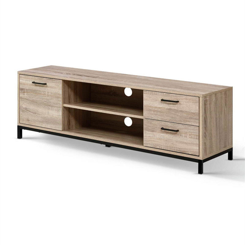 Moderno Grey Curved Corner Glass TV Stand para sala de estar Elegante e personalizável