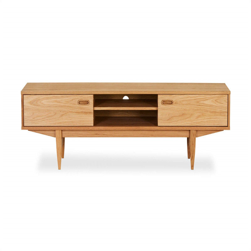 Moderno Grey Curved Corner Glass TV Stand para sala de estar Elegante e personalizável