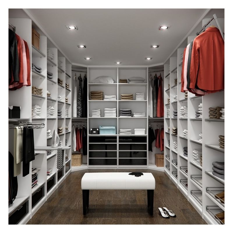 Armário de guarda-roupa de madeira preta Armário de guarda-roupa inteligente Itália Estilo para o seu quarto elegante