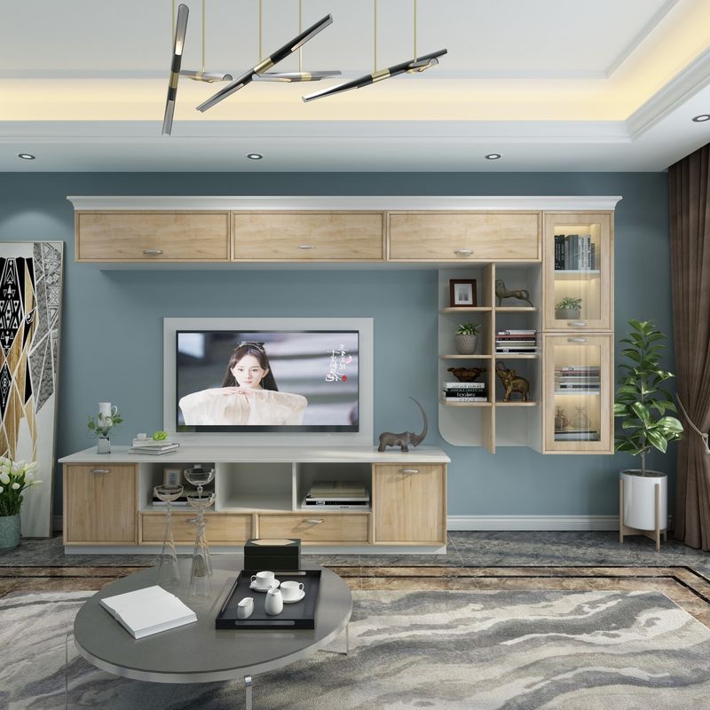 Customize tamanho TV Stand Moderno Design Parede Unidade para móveis de casa de luxo no apartamento