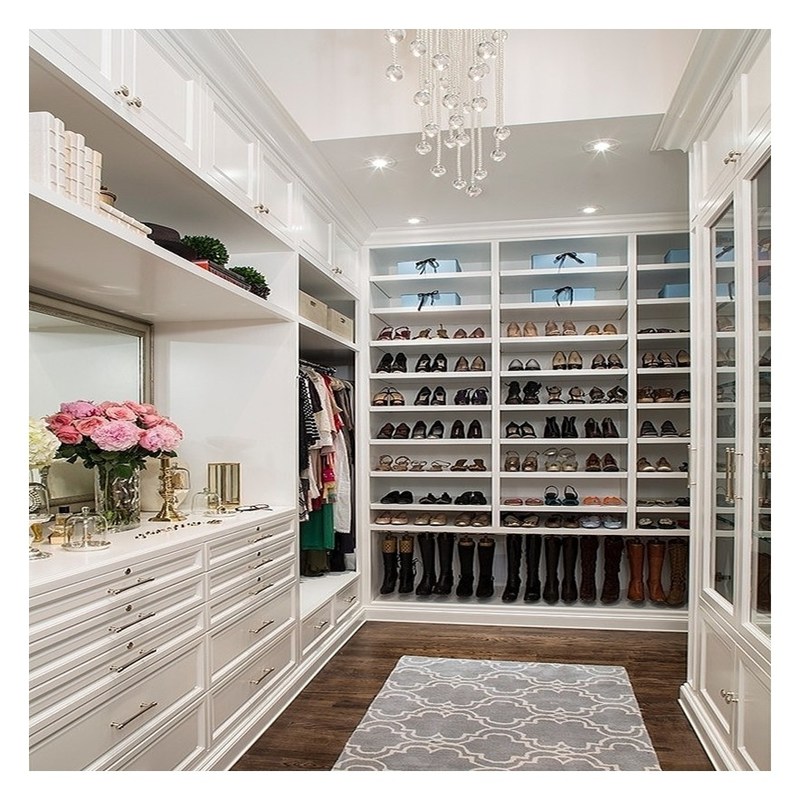 Armários de madeira maciça europeia adaptados para casa