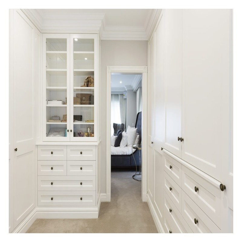 Armários de madeira maciça europeia adaptados para casa