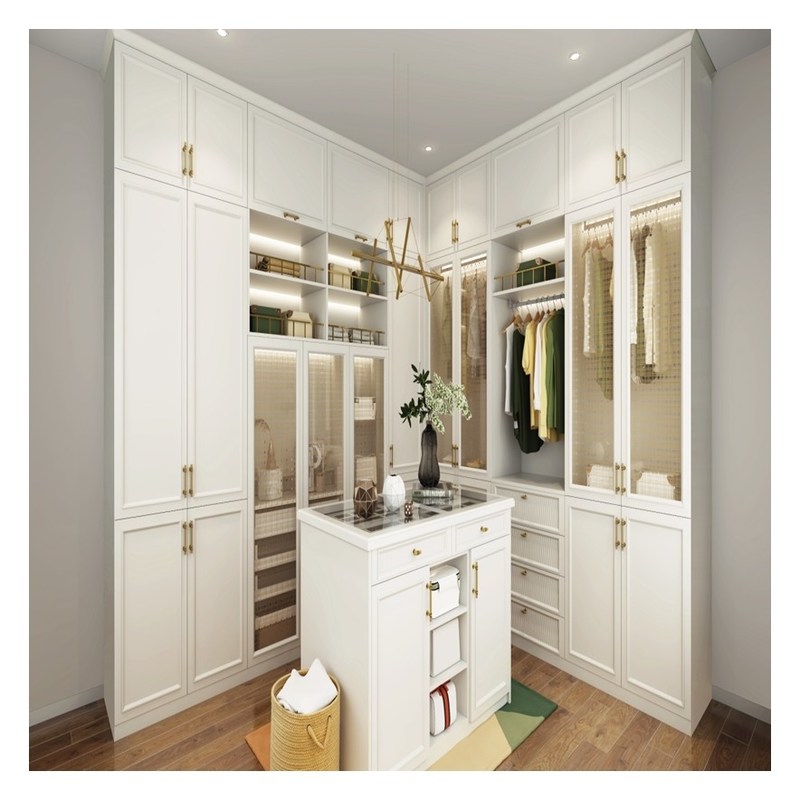 Armários de madeira maciça europeia adaptados para casa