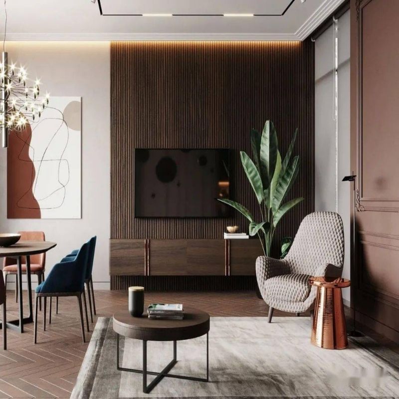 2022 Casa Interior Cabine de TV de madeira Stand com função de armazenamento e personalizar o tamanho