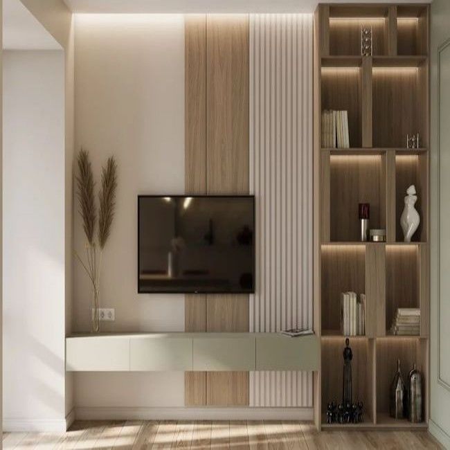 2022 Casa Interior Cabine de TV de madeira Stand com função de armazenamento e personalizar o tamanho