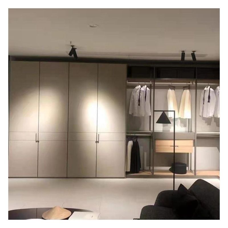 Solução de armazenamento de madeira minimalista personalizada para móveis de quarto