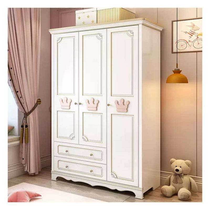 Decoração de animais bonitos Guarda-roupa de madeira maciça para móveis domésticos e design ecológico