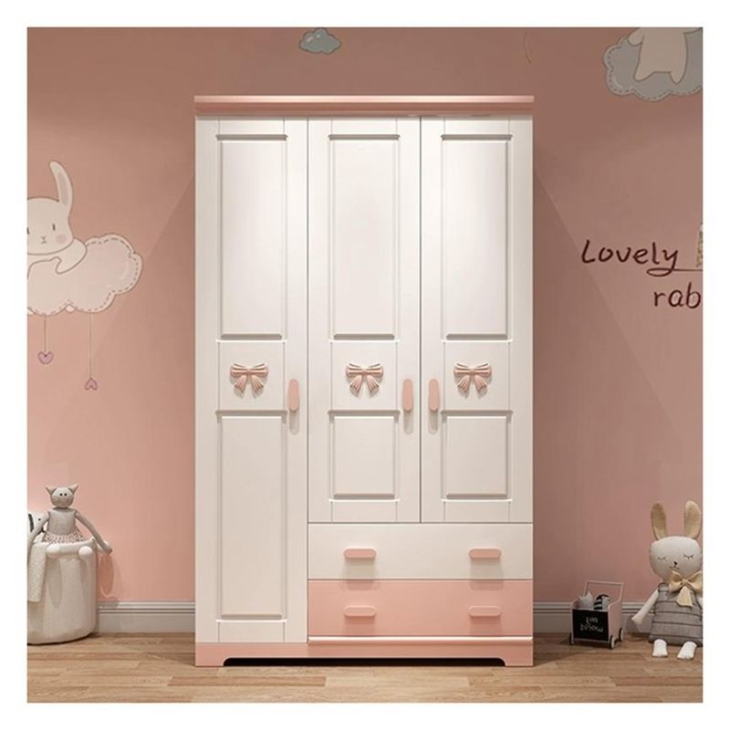 Decoração de animais bonitos Guarda-roupa de madeira maciça para móveis domésticos e design ecológico