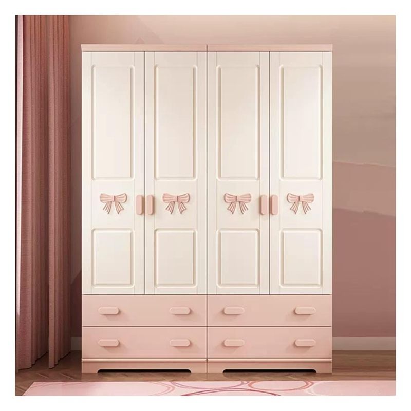 Decoração de animais bonitos Guarda-roupa de madeira maciça para móveis domésticos e design ecológico