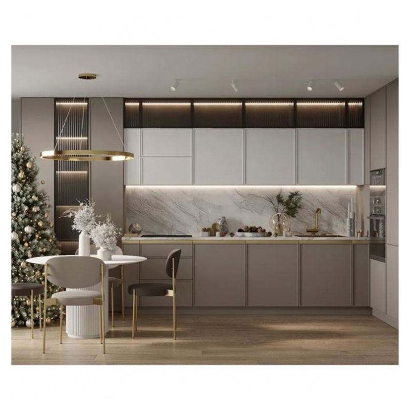 Blum Armário Modular Europeu Full Design Moderno com Cor de Veneer Personalizada e Lava Jato