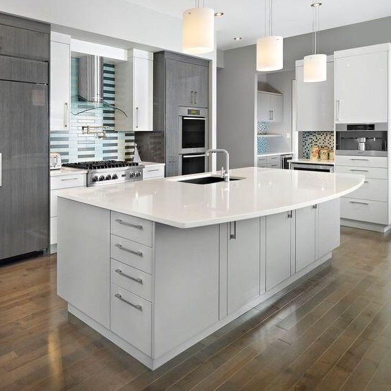 Home Modern Flat Pack Smart Kitchen Pantry Mobiliário de cozinha modular armários para villa