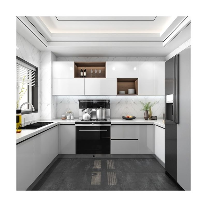 Cesto giratório de canto inteligente adição a armários de cozinha modernos com design modular