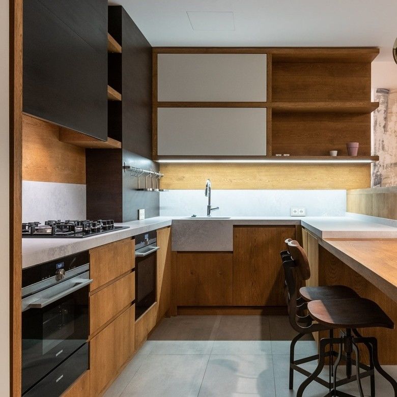 Cesto giratório de canto inteligente adição a armários de cozinha modernos com design modular