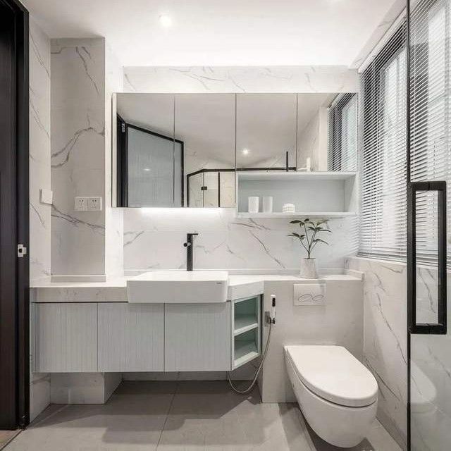 Incluir Bacia Sim Triangular Corner Banheiro Vanity Set com espelho e torneira