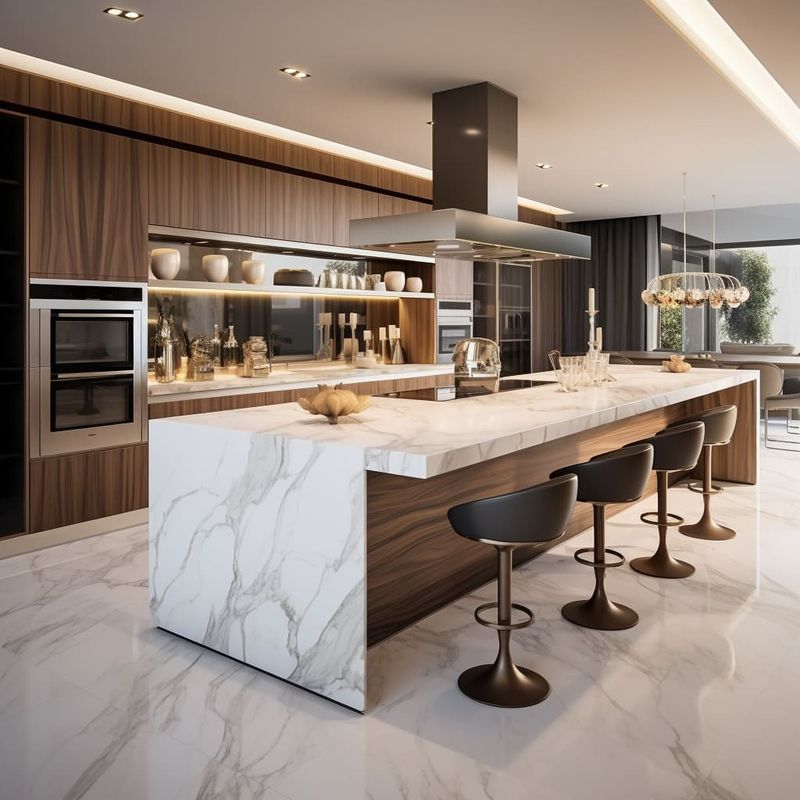 Mobiliário de cozinha de design moderno e simples com seleção personalizada de cores de chapa personalizada