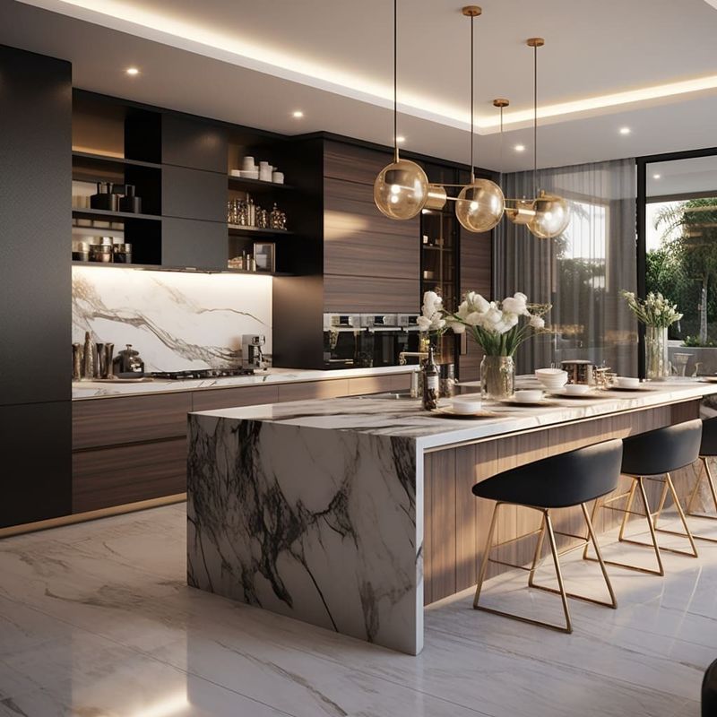 Mobiliário de cozinha de design moderno e simples com seleção personalizada de cores de chapa personalizada