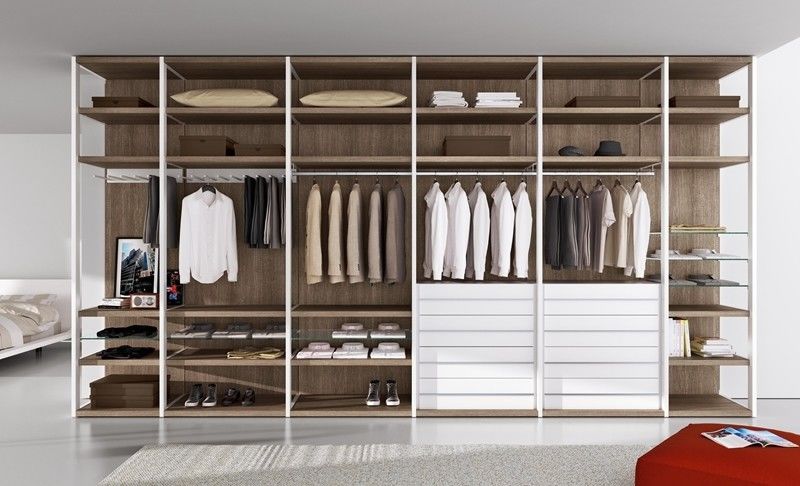 Conjunto personalizado estilo de madeira 2024 Modelo Modular de quarto sistema de armário para apartamento