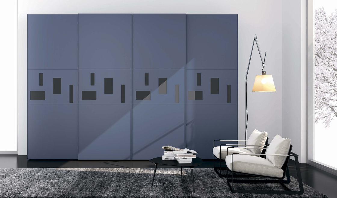 PANEL EXTENSIVEL Moderno estilo de madeira porta deslizante armário de armazenamento armário para quarto