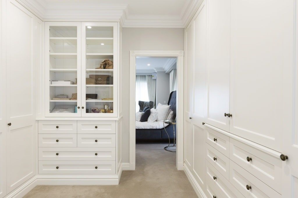 Armário embutido com porta deslizante para móveis de quarto modernos de alta qualidade