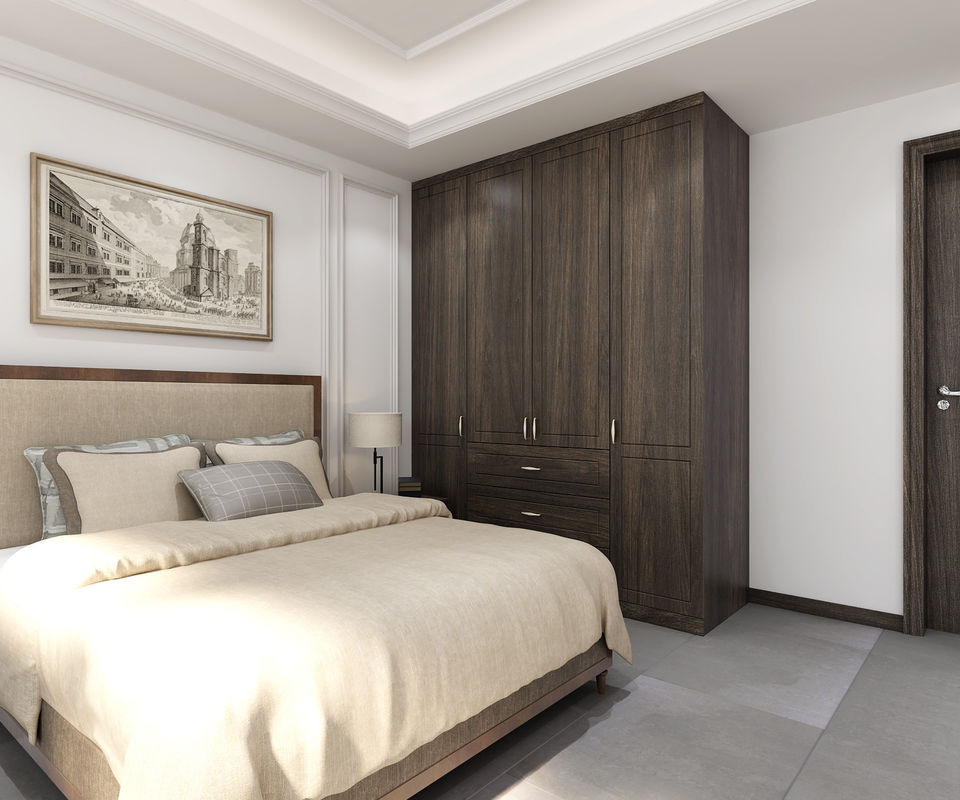 Mobiliário de quarto portátil Armário Custom Design aberto para armários modernos de chapa de villa