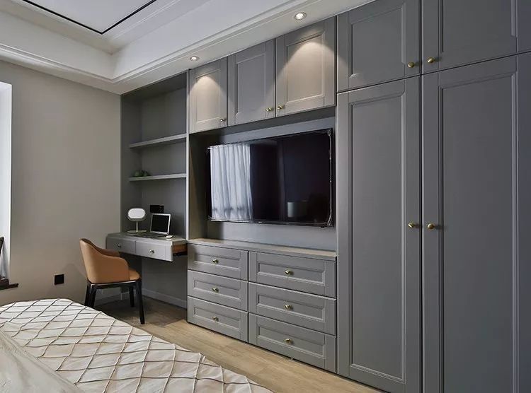 2024 Popular Grey Shaker Porta Guarda-Roupa Moderno Estilo de Madeira para Casa Estante de Tecido Armários