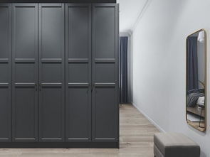 2024 Popular Grey Shaker Porta Guarda-Roupa Moderno Estilo de Madeira para Casa Estante de Tecido Armários