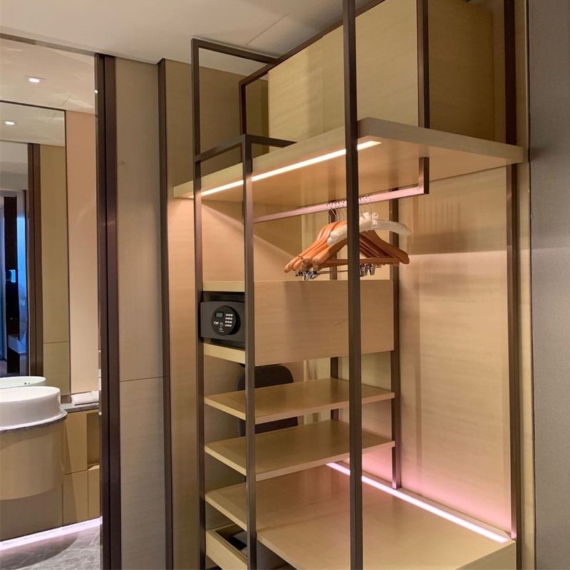 Modern Style Roupas de madeira Armário Custom Luxury Design para Casa Villa Hotel Apartamento