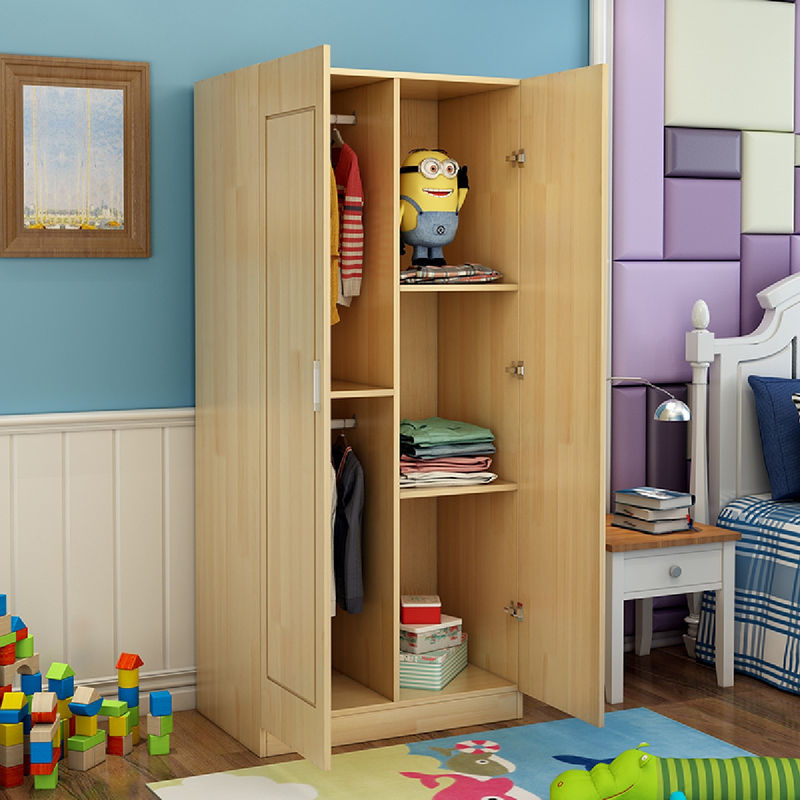 Armário de quarto de estilo moderno MDF de madeira Kid Design fixável com armário de armazenamento inteligente