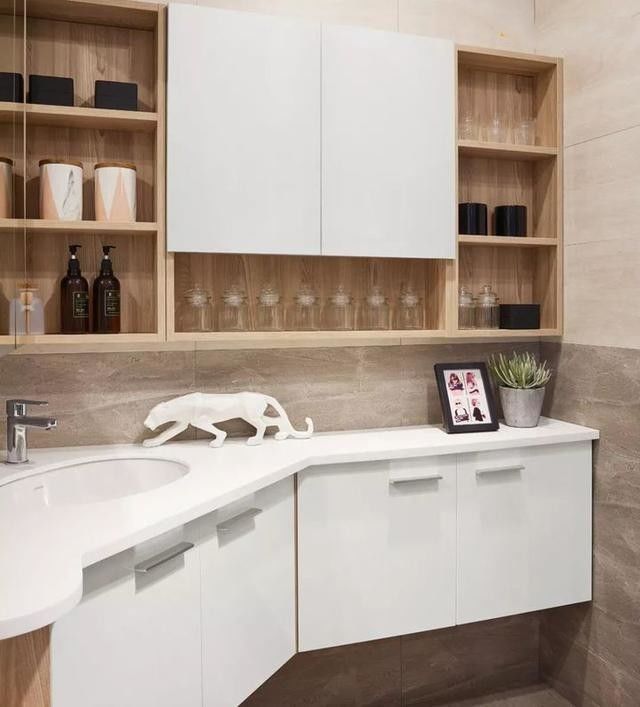 Armário de espelhos de banheiro de madeira chinesa para armazenamento fino em Vanity Wall Mount
