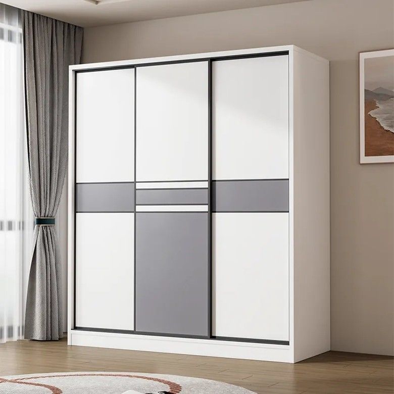 Armários de MDF com porta deslizante para armários de design mais recente