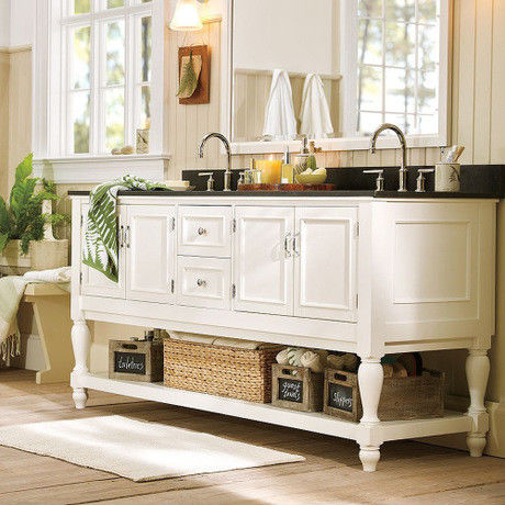 Apartamento Essential Navio de Vela Design de escultura Espelho Branco Armário Pendente de Parede Banheiro Vanity Set