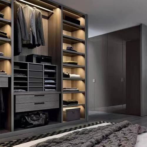 YALIG 2D / 3D Custom Made estilo italiano Modern Bedroom Wardrobe Design para Apartamento