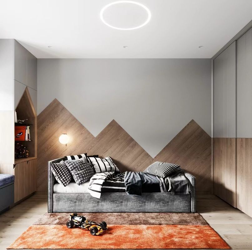 PANEL de estilo madeira Tendência guarda-roupa profissional para armário de quarto e mobiliário de sala de estar