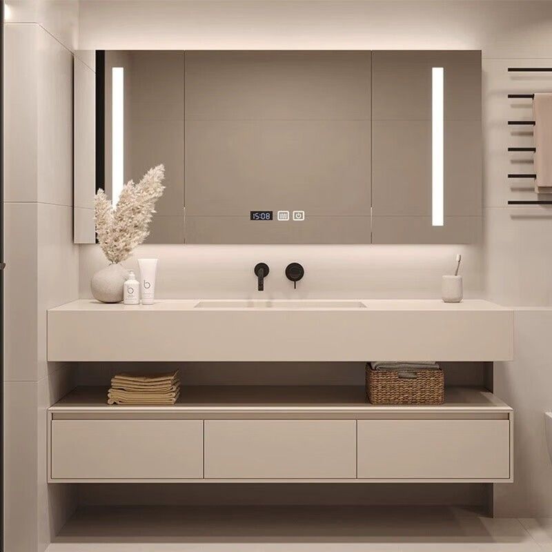 Equipamento de banheiro de cor personalizada de hotel de vaidade Largura 38-46 polegadas para necessidades personalizadas