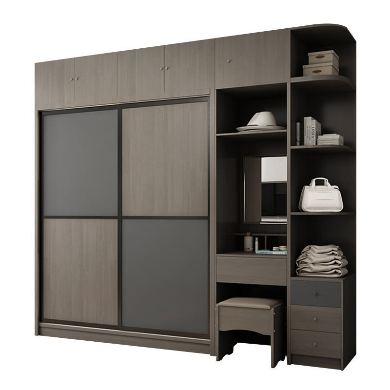 Modern Bedroom Set com 2 Portas Armário Almari Mobiliário Personalizável e Moderno OEM ODM