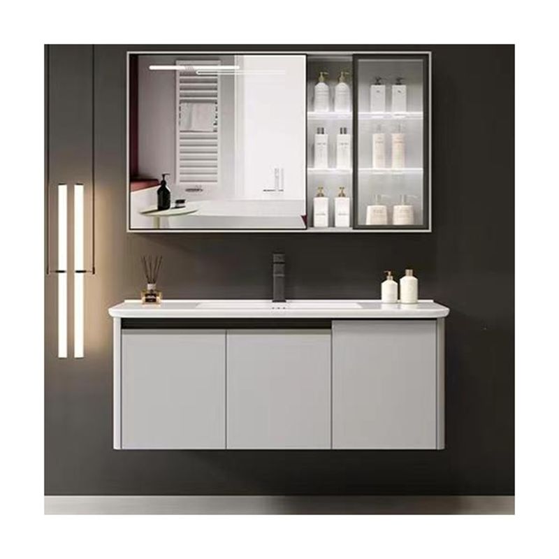 Apartamento Vanity Set com Lavatório Moderno de 30 polegadas Lavatório personalizado e armário flutuante