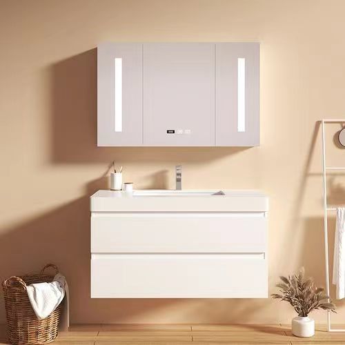 Apartamento Vanity Set com Lavatório Moderno de 30 polegadas Lavatório personalizado e armário flutuante