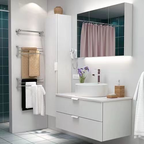 Desenhos personalizados e material de porta de MDF em YALIG Floating Vanity Set para banheiros modernos