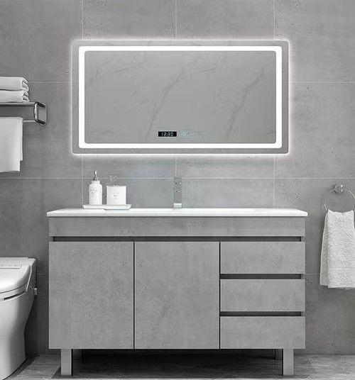 Moderno design sem alça YALIG Organizador de maquiagem de ouro para banheiros e lavatórios