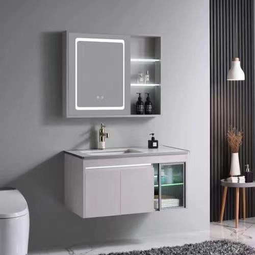 Armário de mobiliário de banheiro de luxo com cor personalizada e 38-46 de largura