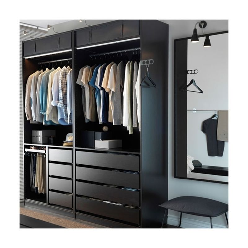 Guarda-roupa de quarto de madeira em estilo moderno para requisitos do quarto