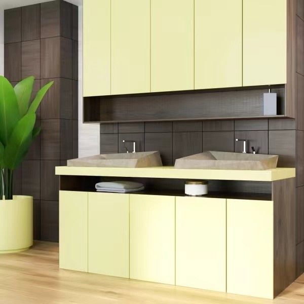 Armário moderno de armazenamento e banheiro Combo de luz de vaidade com espelho da YALIG Design