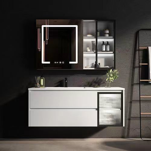 Melamina Vanity Design sem alça para apartamento moderno em cores puras