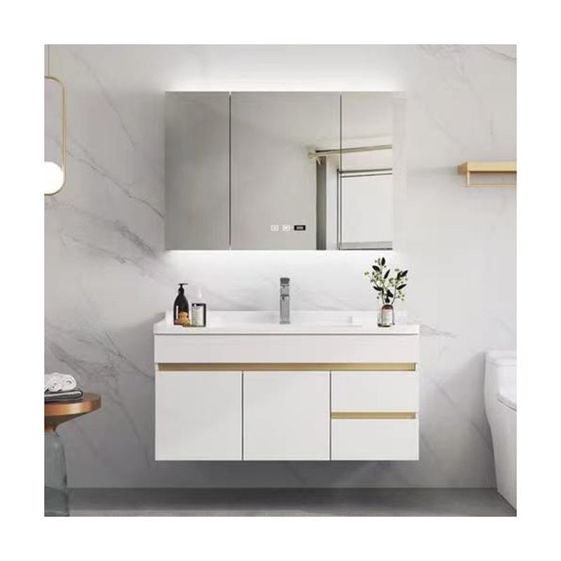 Armário de banho de lâmpada de espelho minimalista YALIG montado na parede para apartamentos