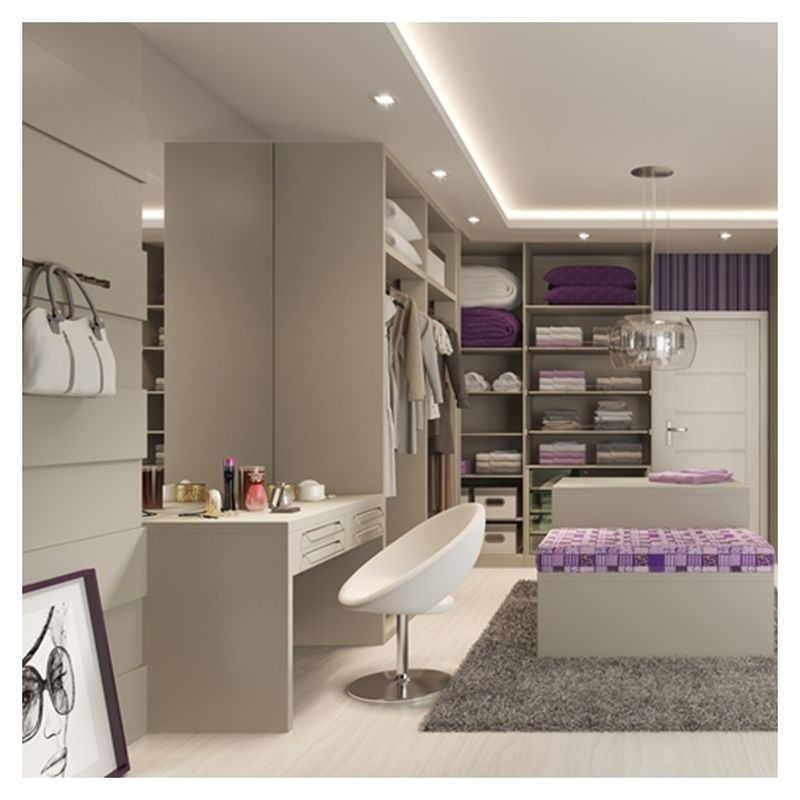 YALIG 2024 Estilo Europeu Matte Laca Walk-in Armário e 2D / 3D para móveis domésticos