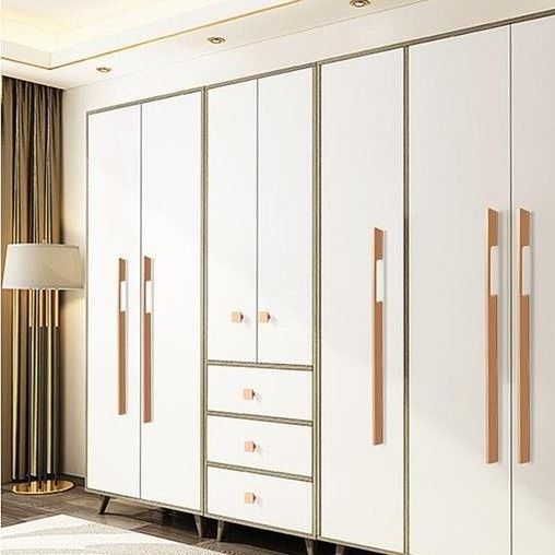 YALIG 2024 Estilo Europeu Matte Laca Walk-in Armário e 2D / 3D para móveis domésticos