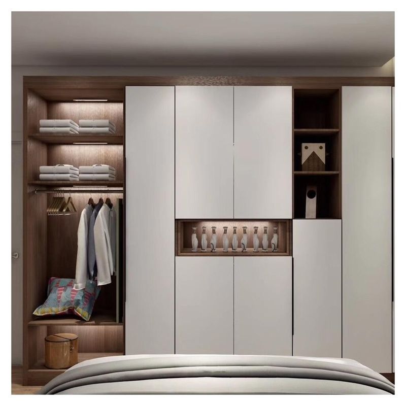 YALIG 2024 Estilo Europeu Matte Laca Walk-in Armário e 2D / 3D para móveis domésticos