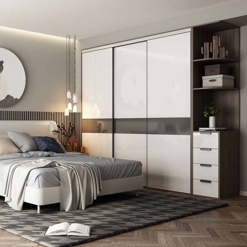YALIG E1 Porta Deslizante Guarda-roupa Padrão Europeu para Modernos Desenhos Personalizados